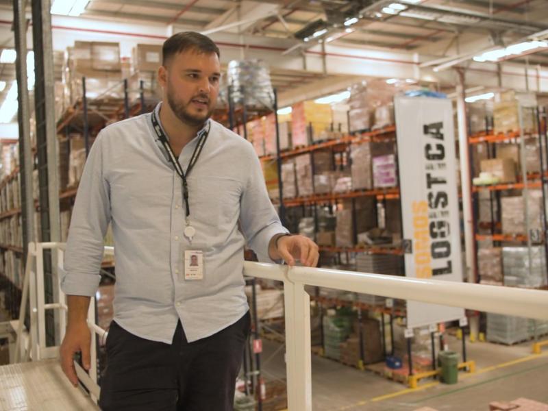Martín de Ávila, jefe de Abastecimiento Logístico de Ta-Ta egresado de la tecnicatura de logística de UTU