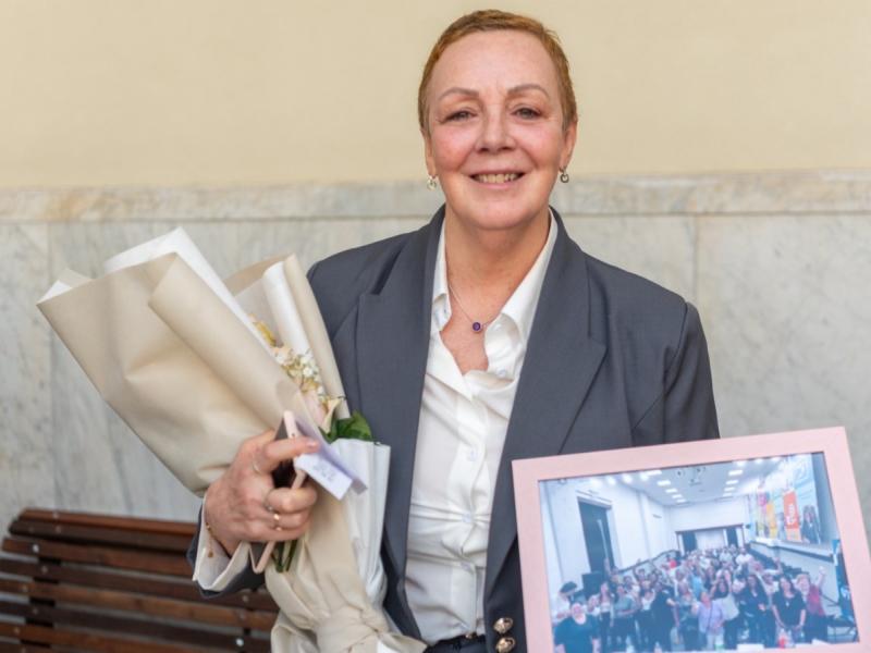 UTU saluda a la funcionaria Cecilia Olivera luego de 44 años de trabajo en la institución