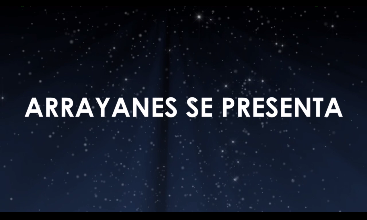 Captura de video promocional, con el texto arrayanes se presenta