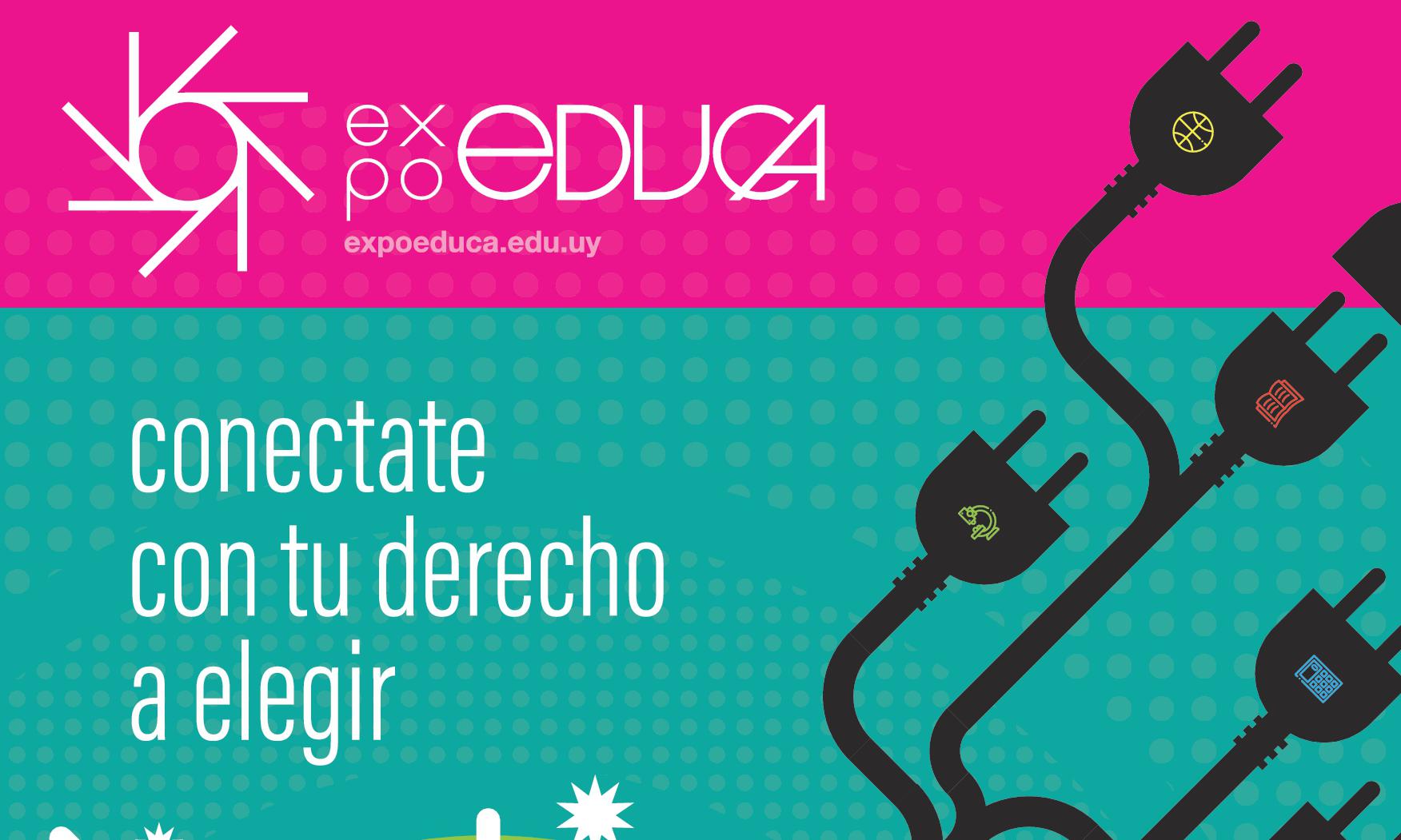 Afiche de Expo Educa 2019 - Conectate con tu derecho a elegir