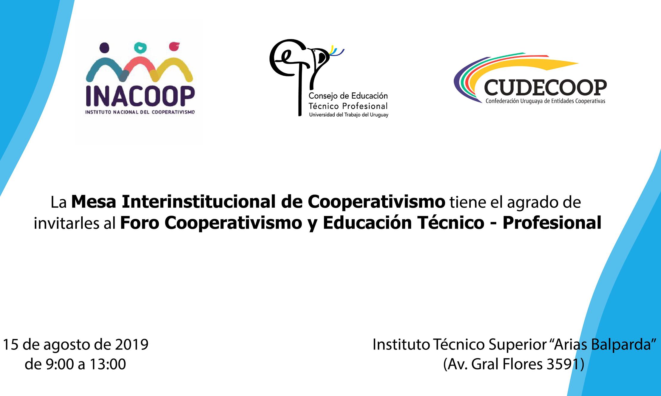 Foro Cooperativismo y Educación Técnico Profesional