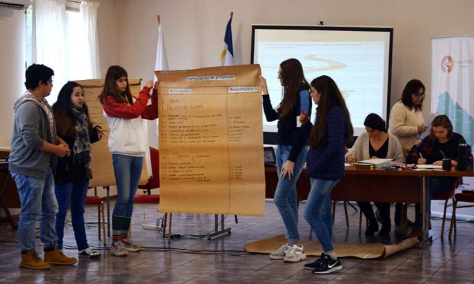 Estudiantes en el evento