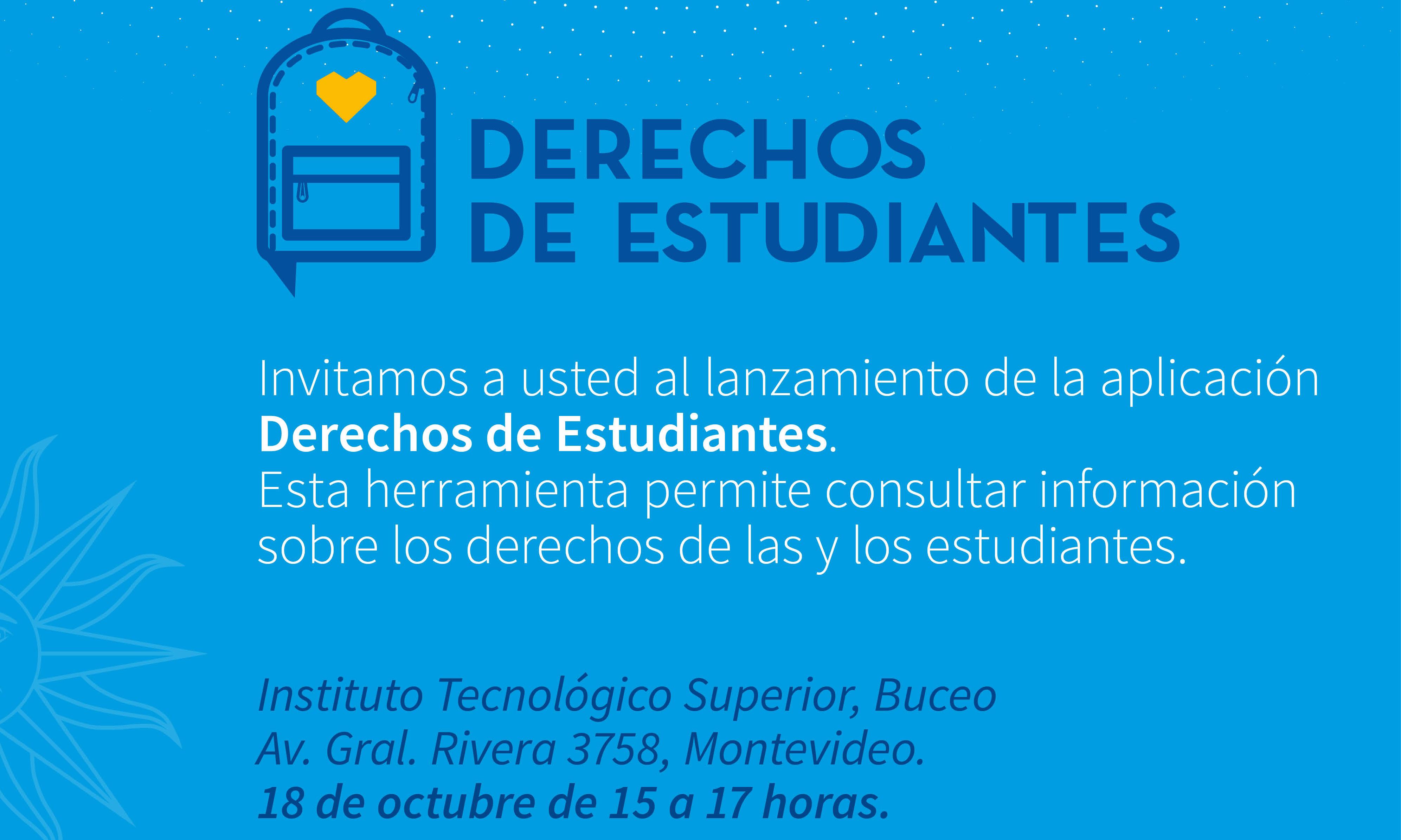 Lanzamiento de la aplicación Derechos de Estudiantes