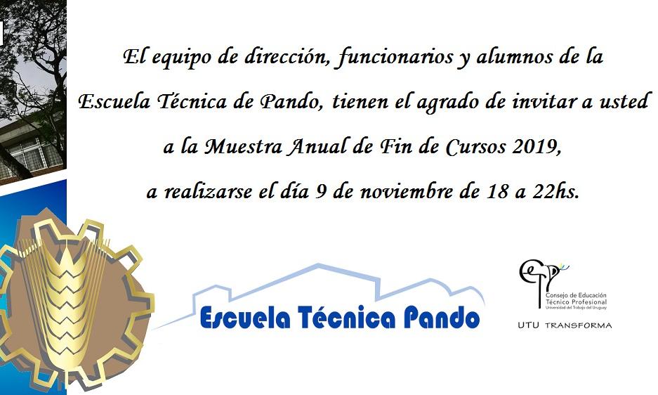 Muestra anual en Escuela Técnica Pando