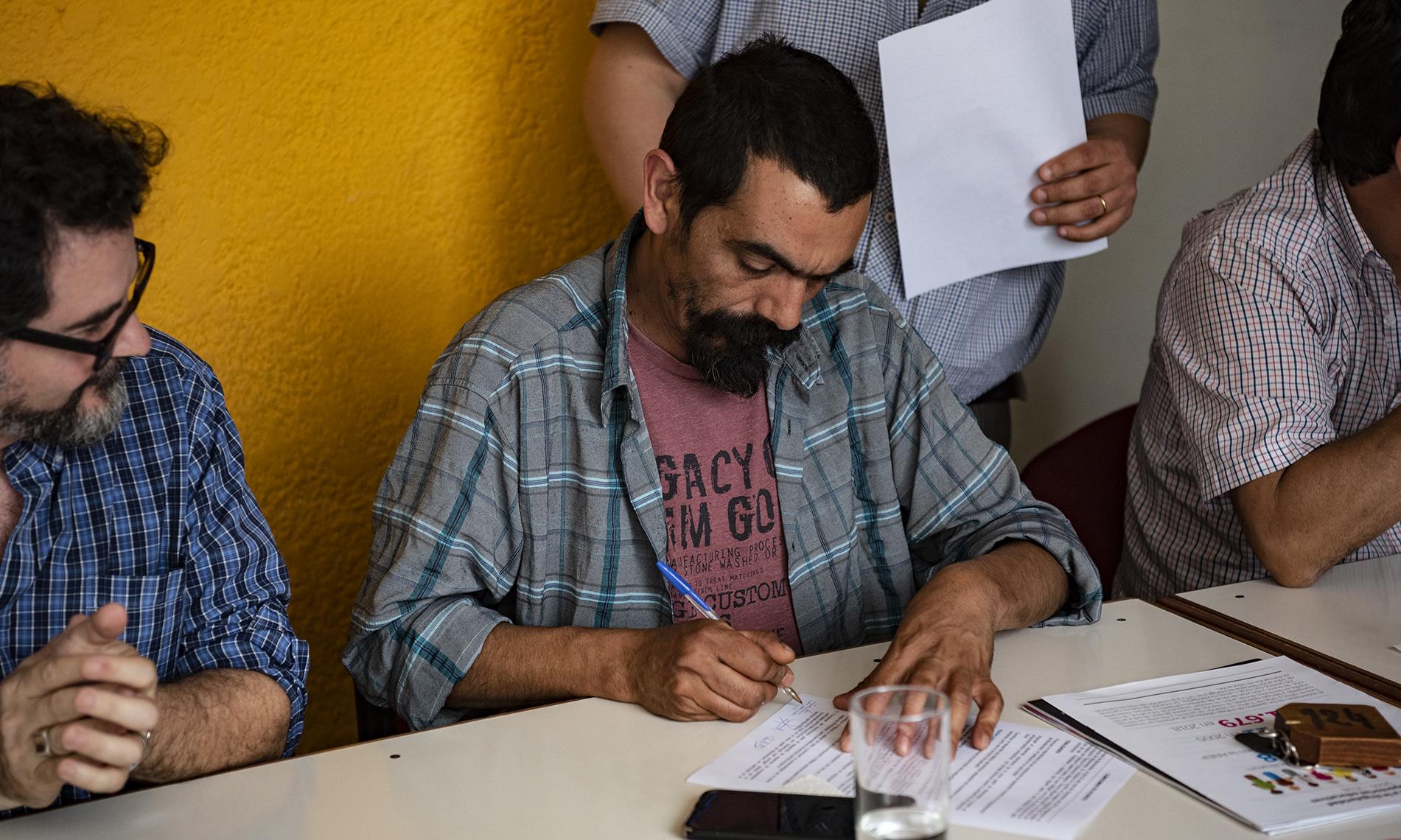Firma Convenio IM, CETP-UTU, PIT-CNT. Pesca