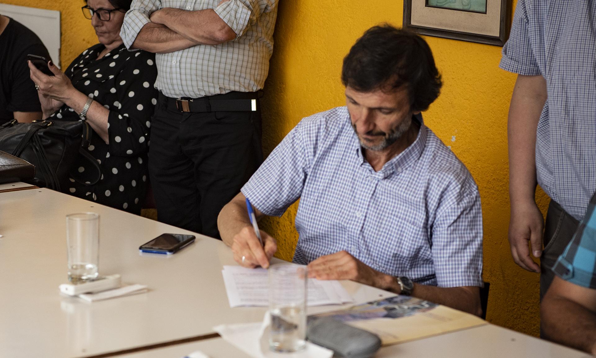 El Consejero Venturiello firma convenio con IM y PIT-CNT