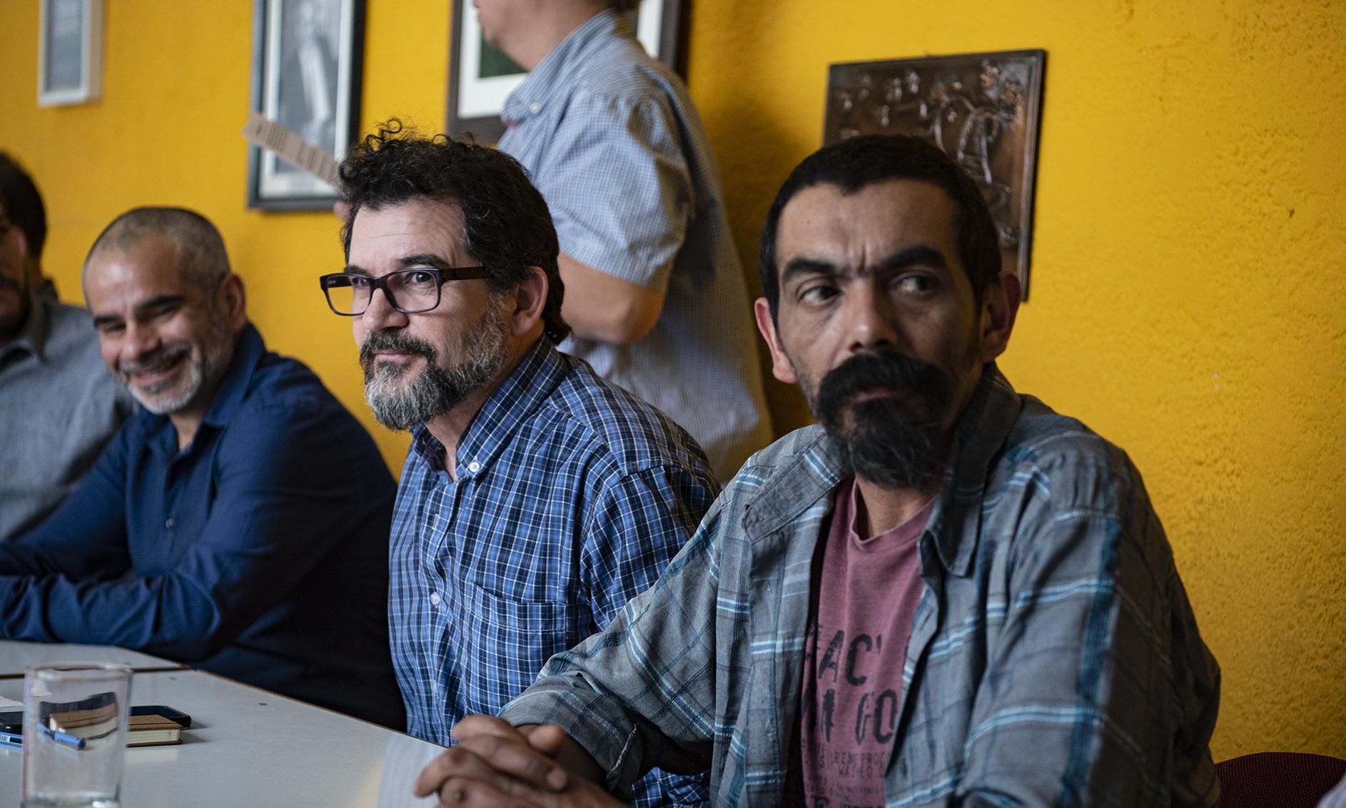Firma Convenio IM, CETP-UTU, PIT-CNT. Delegados