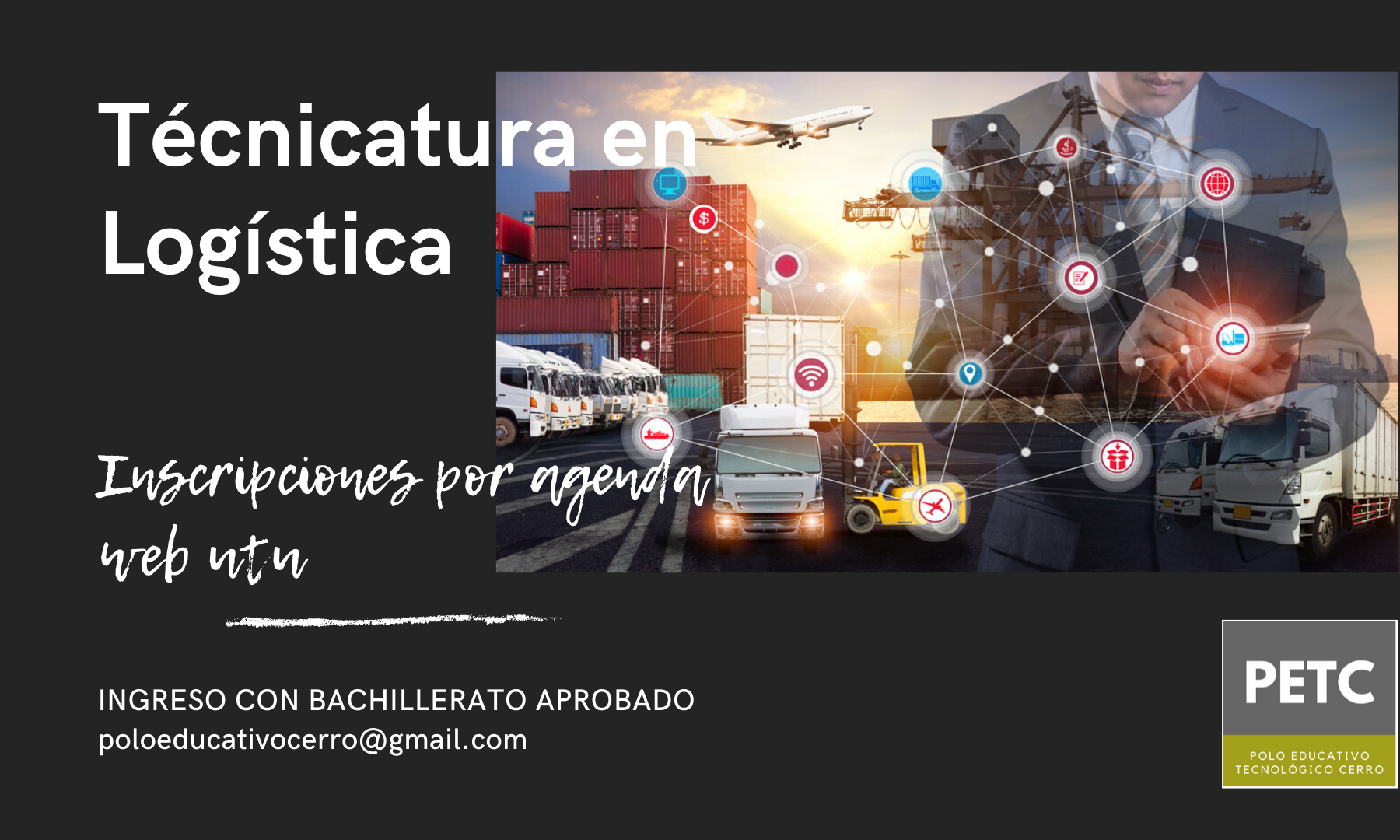 Afiche: Tecnicatura en Logística del PETC