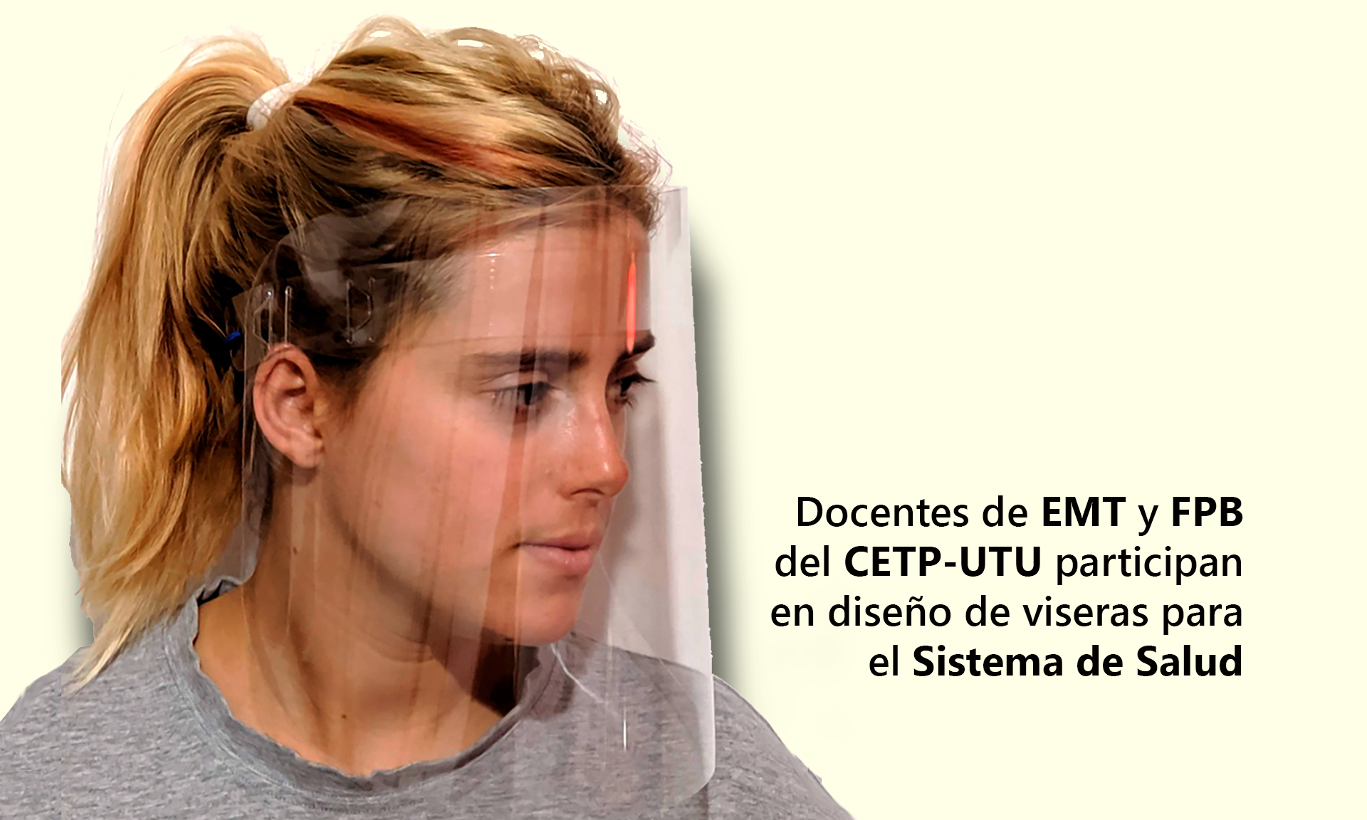 El diseño en UTU al servicio del personal de la Salud