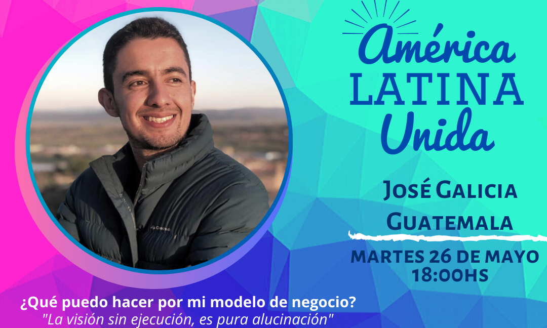 Afiche de la segunda entrega del ciclo "América Latina Unida" del Departamento de Jóvenes Emprendedores de UTU