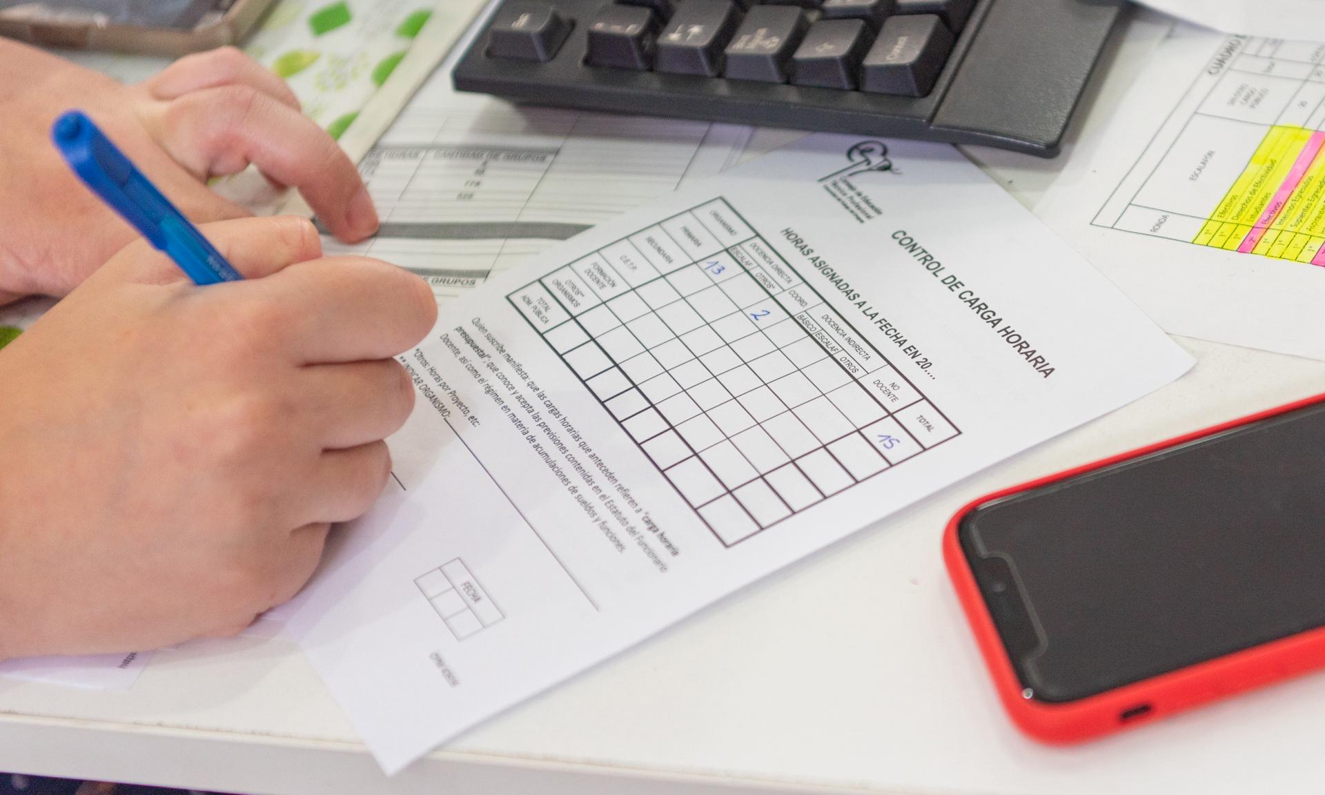 Formulario Carga Horaria