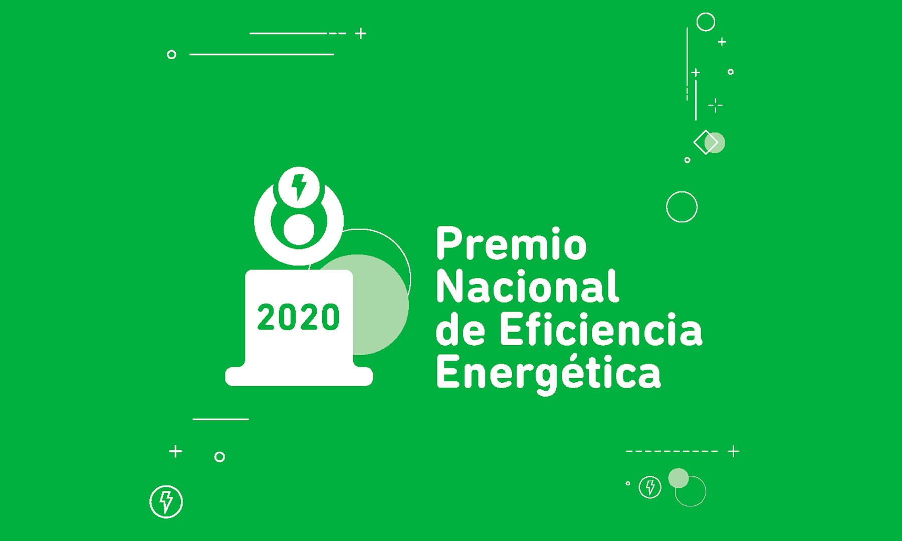 Logo de la edición 2020 del Premio Nacional de Eficiencia Energética.