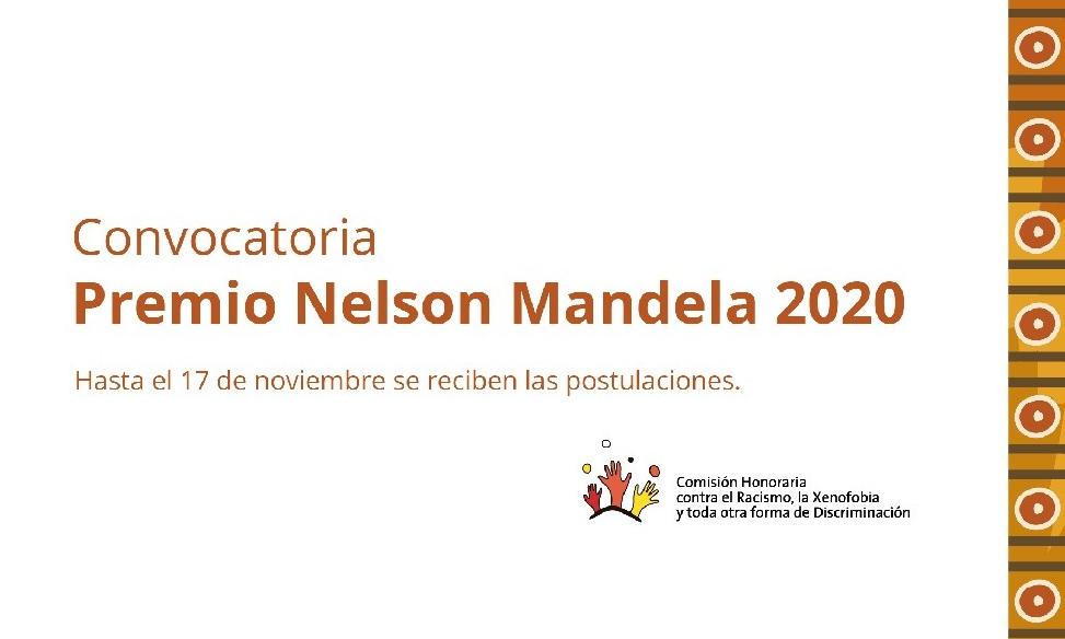Convocatoria al Premio Nelson Mandela 2020. Fuente: Portal web del MEC.