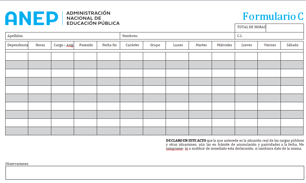 formulario c