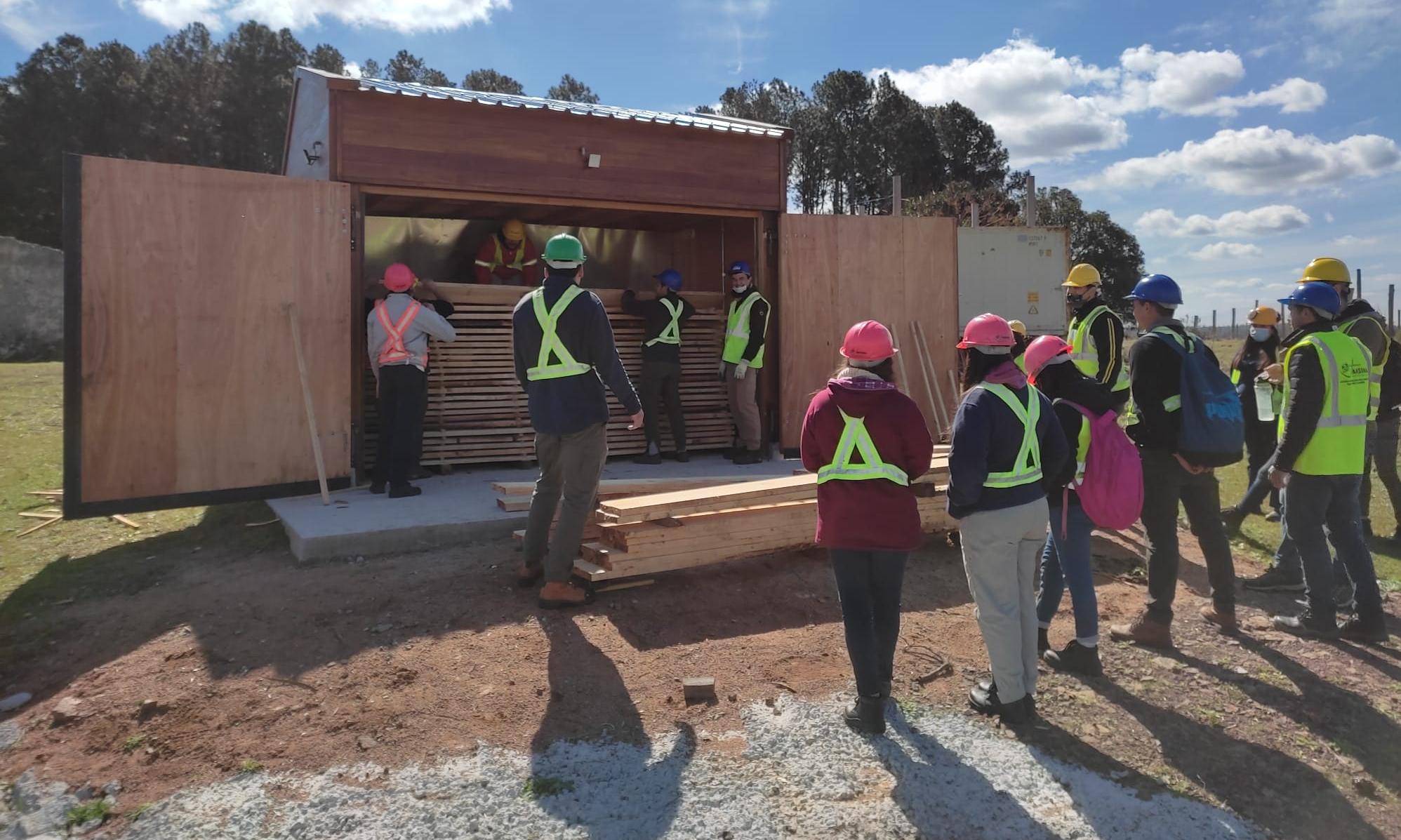 Horno solar de secado de madera