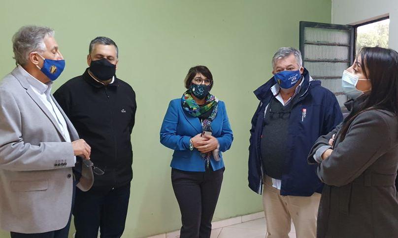 Recorrida con autoridades en la futura Escuela Técnica de Rivera