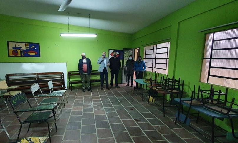 Salones de la futura Escuela Técnica de Rivera