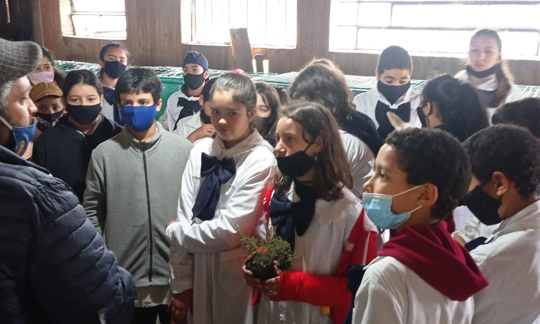 Alumnos escuela Nº 94 de Rivera en recorrida por el Polo Tecnológico de UTU