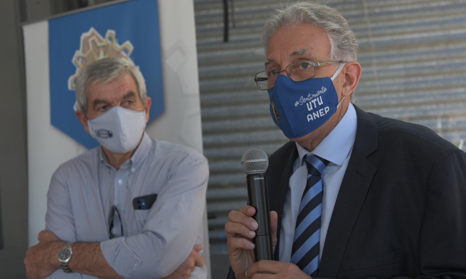 Ing. Agr. Juan Pereyra y Fredy Armand Hugon, vicepresidente de la Asociación Agropecuaria de Dolores