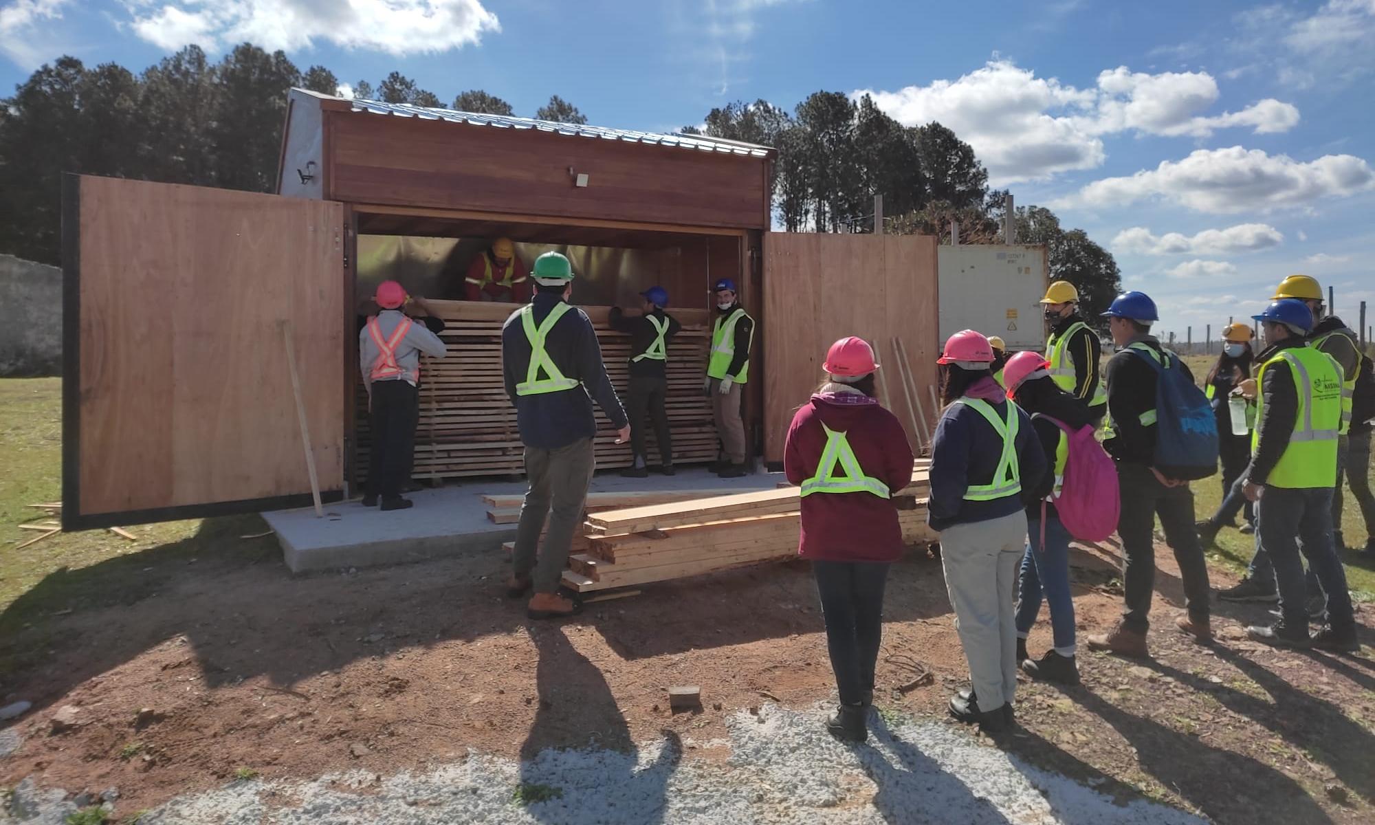Horno solar de secado de madera
