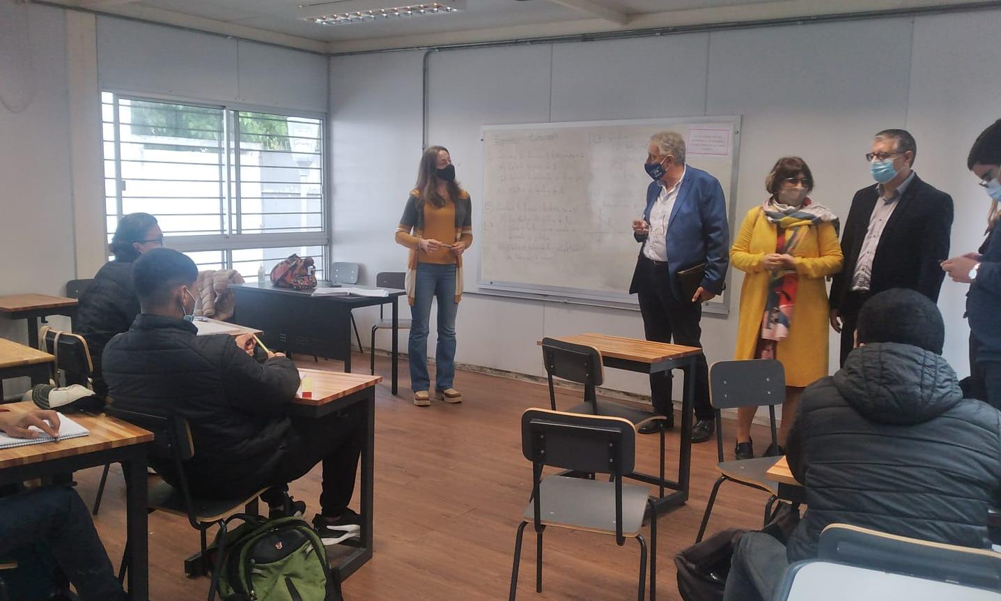 en salón de clase