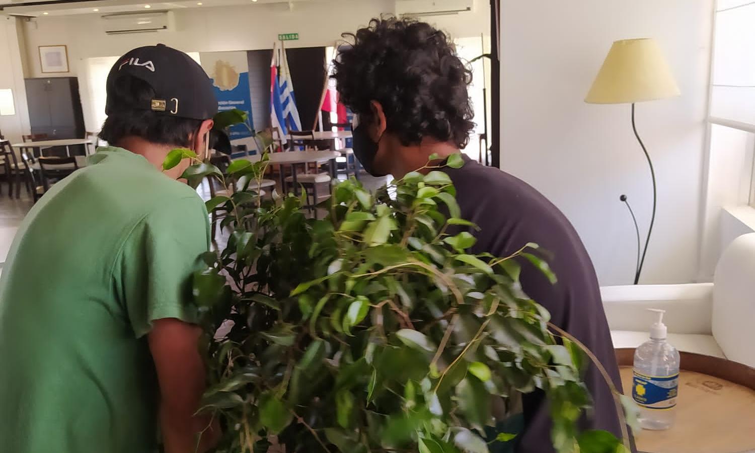 Estudiantes de la Escuela Agraria “Ing. Agr. Dante Bianchi” de San Carlos