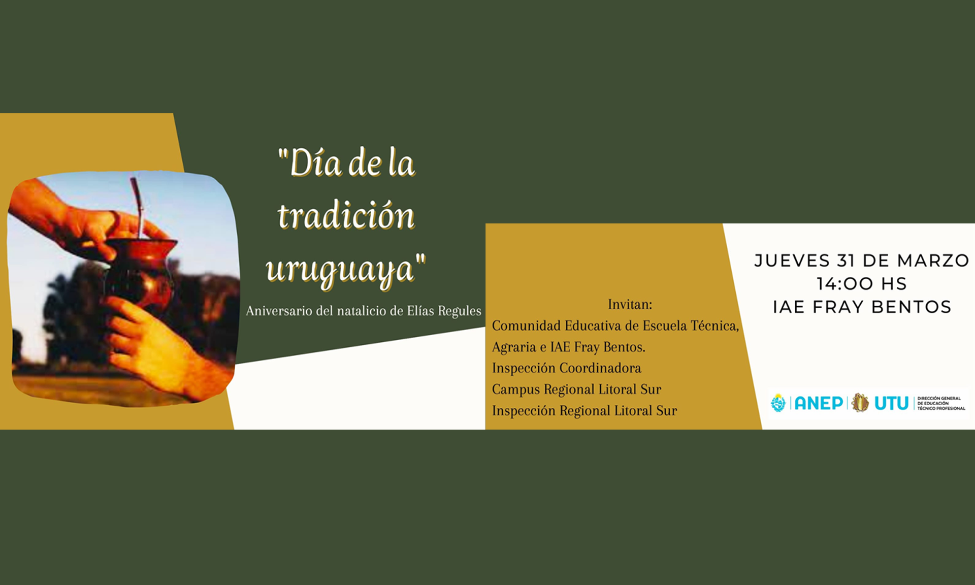 Flyer "Día de la tradición uruguaya"