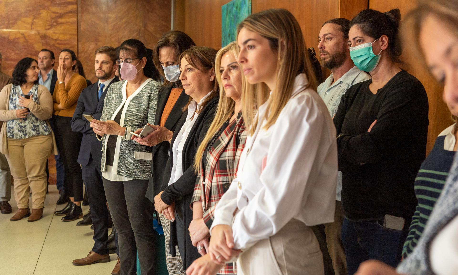 el público presente