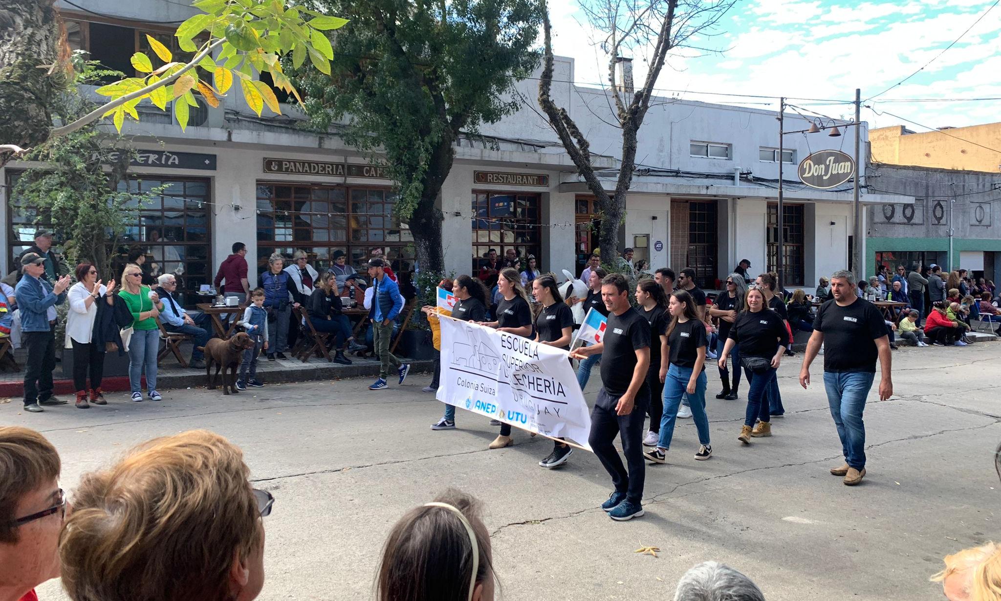 en el desfile