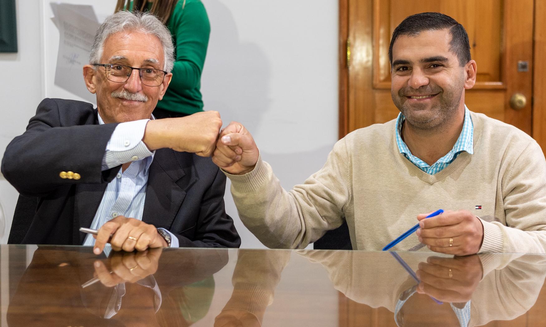 Pereyra y el intendente de cerro largo