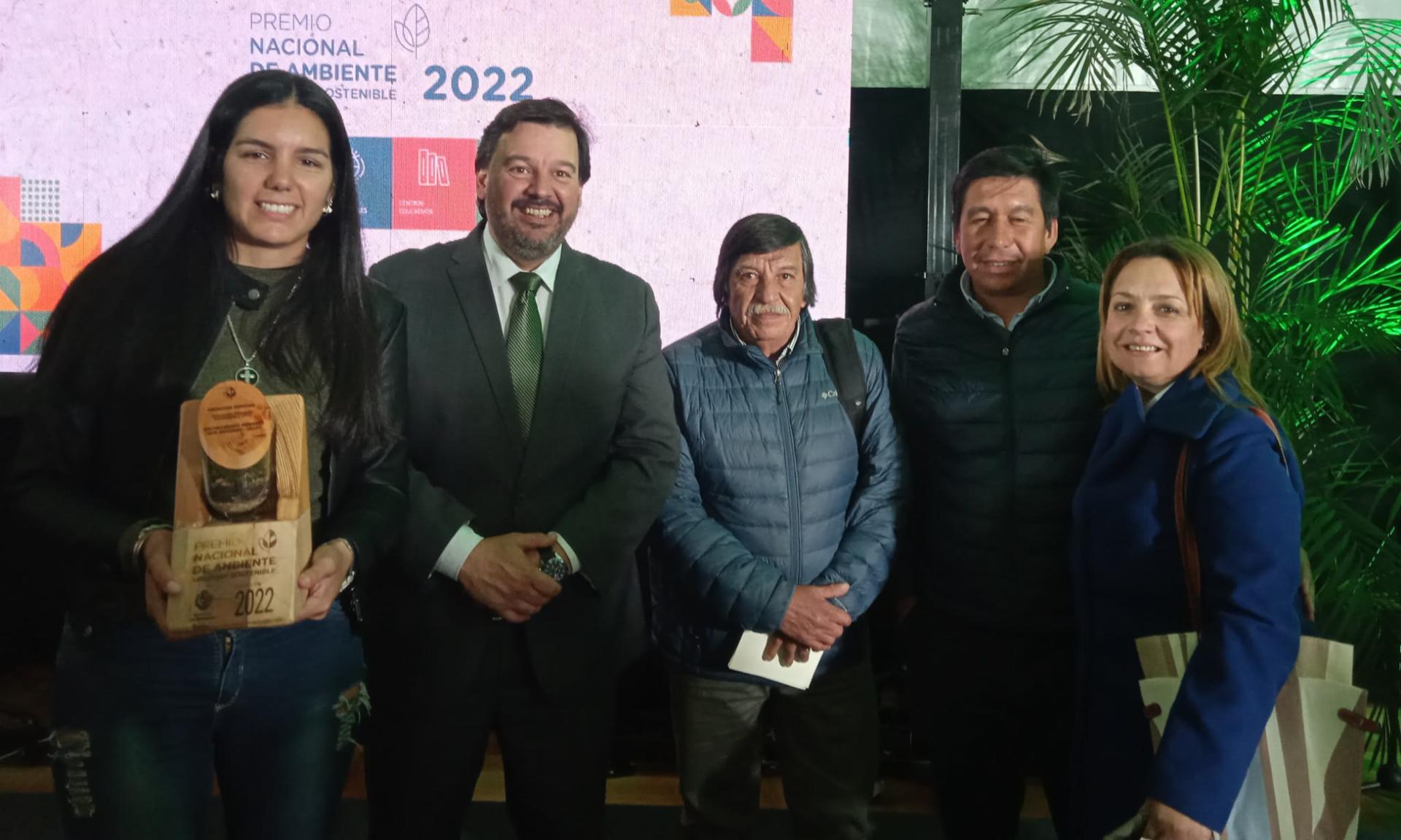 con el ministro de ambiente