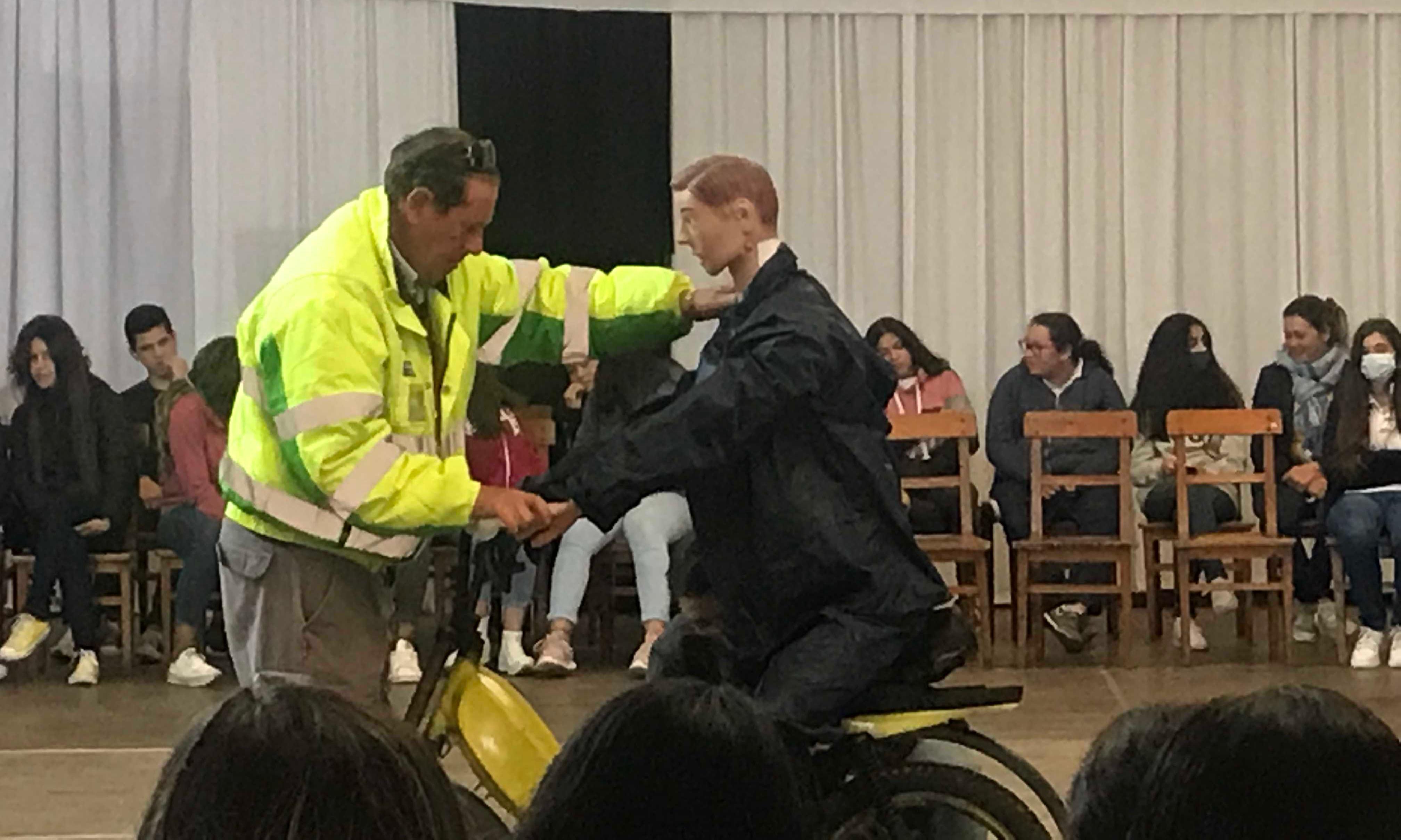 en la charla