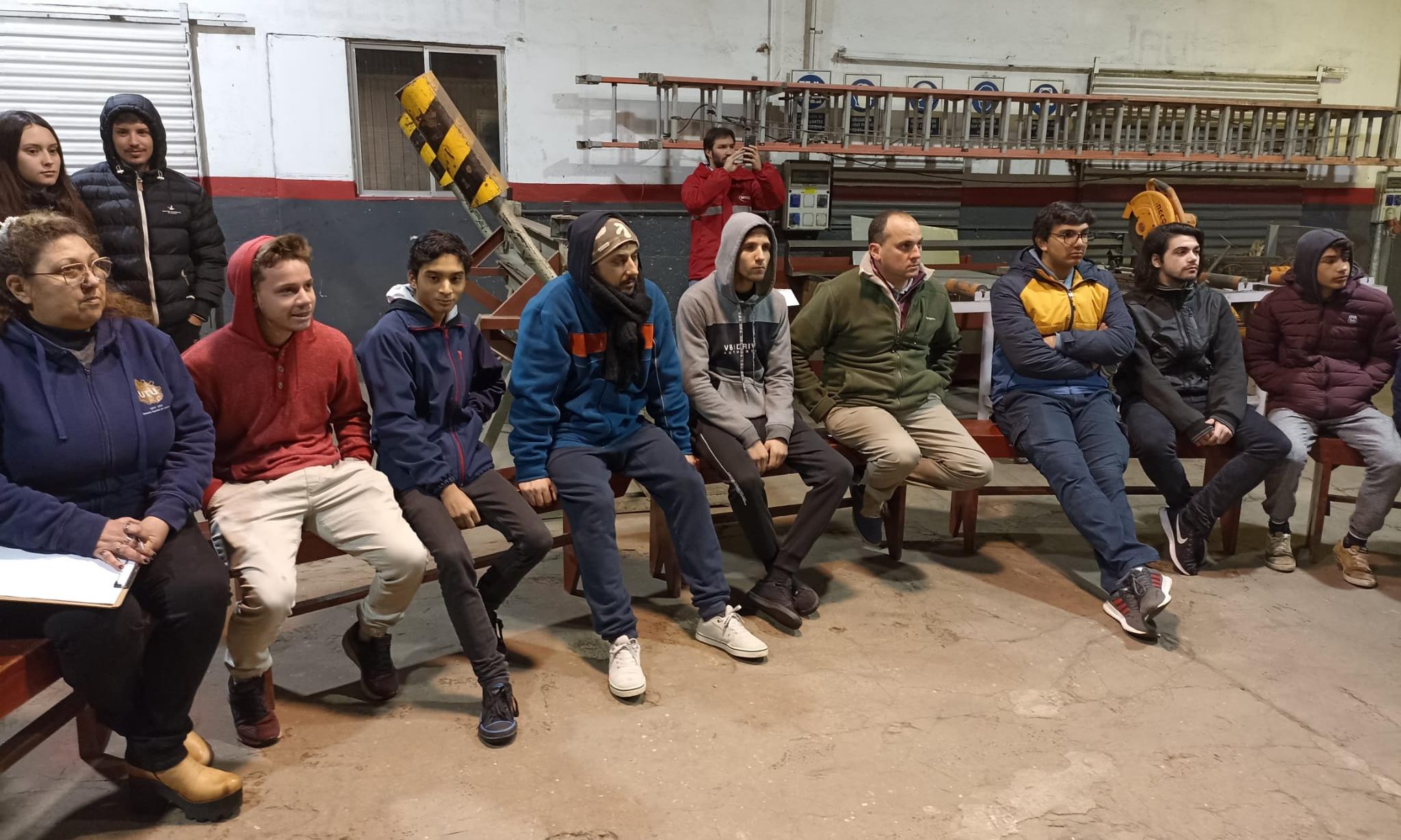 en la charla