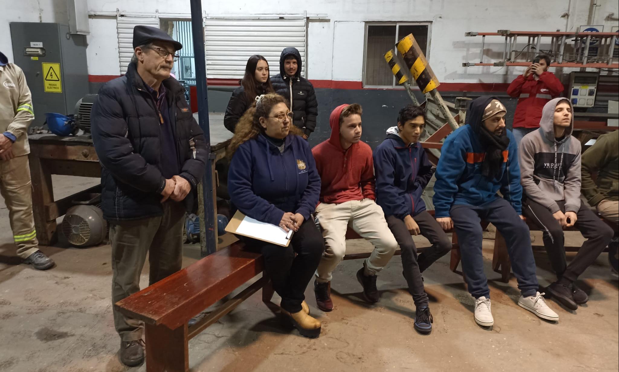 en la charla