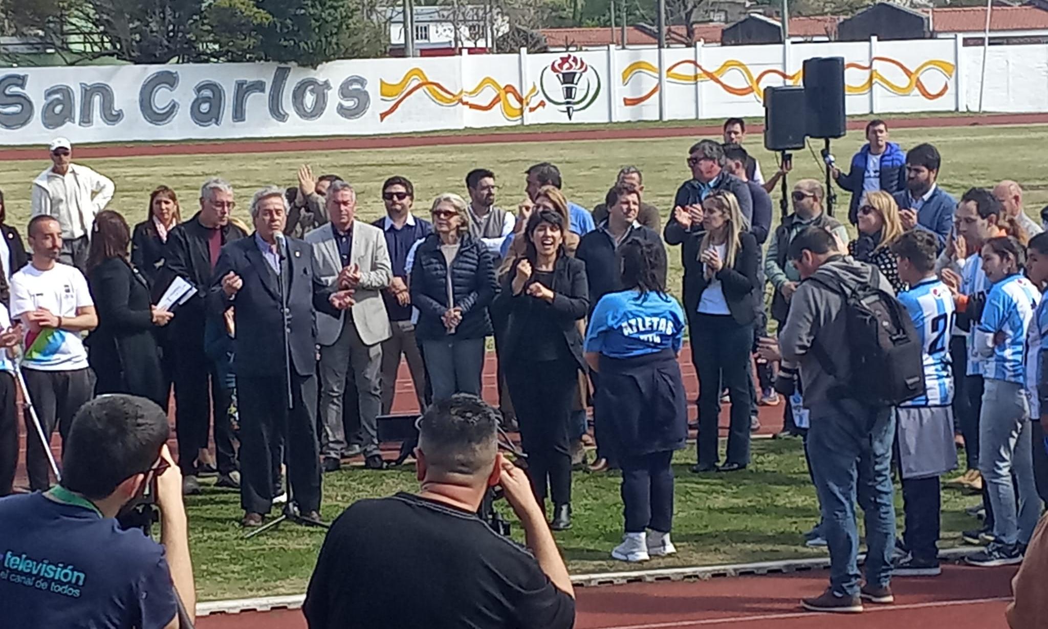 en el estadio