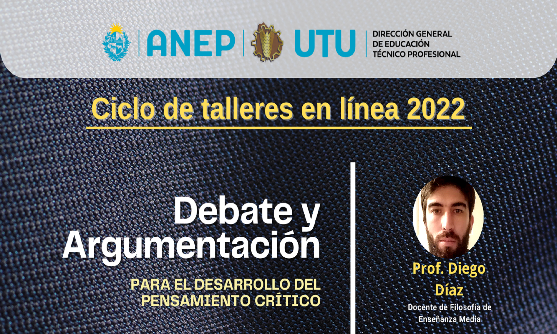 Flyer Ciclo de talleres en línea 2022