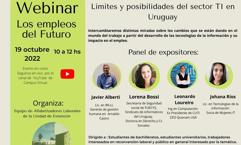 webinar:  “Los empleos del futuro: Límites y posibilidades del sector TI en Uruguay”
