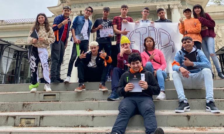 Estudiantes de 1er año de FPB Audiovisual de la UTU Paso de la Arena