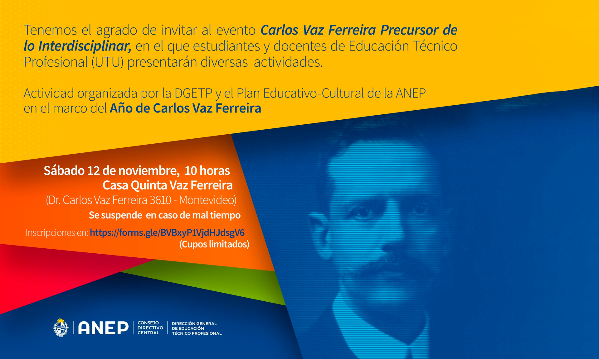 Afiche actividad Vaz Ferreira