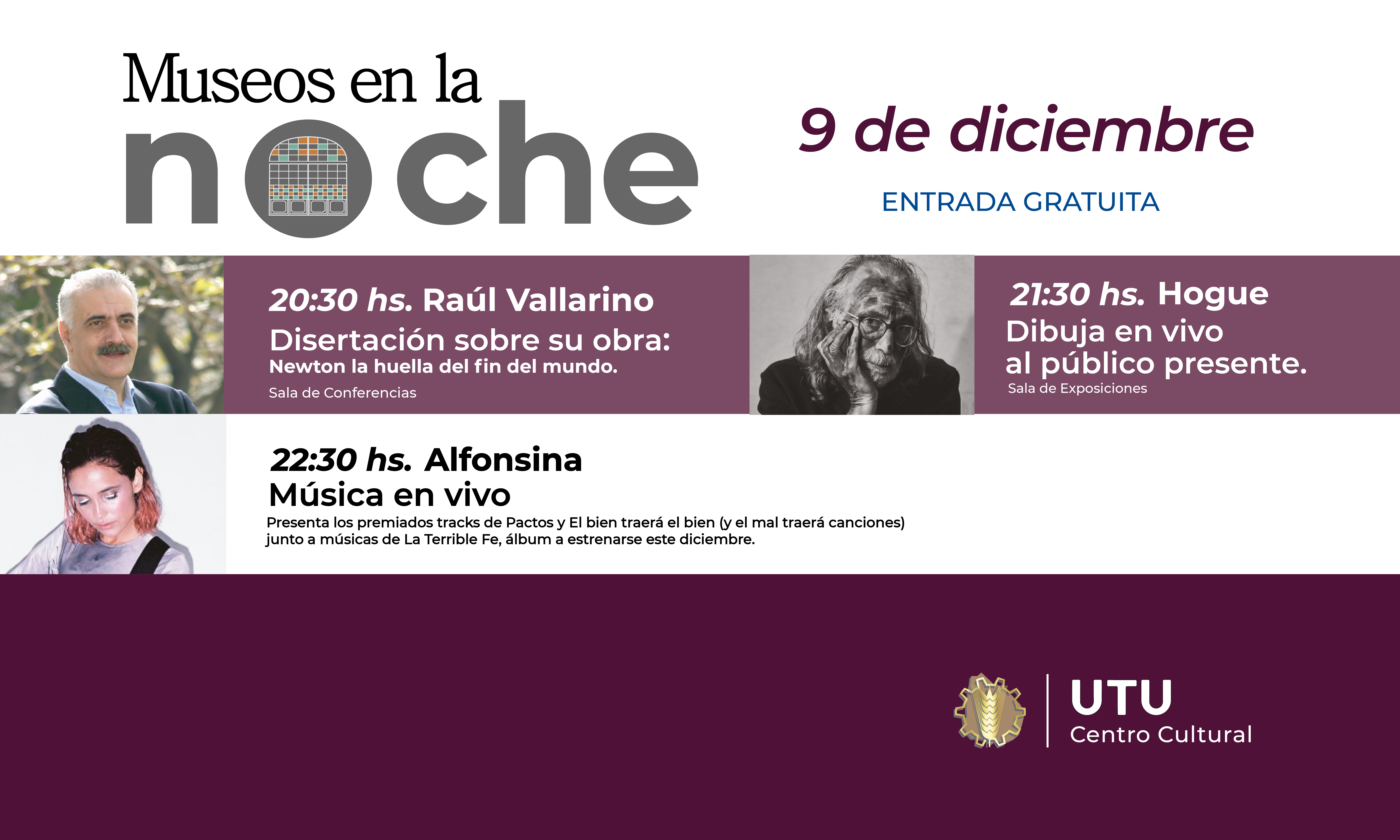 Flyer Museos en la noche