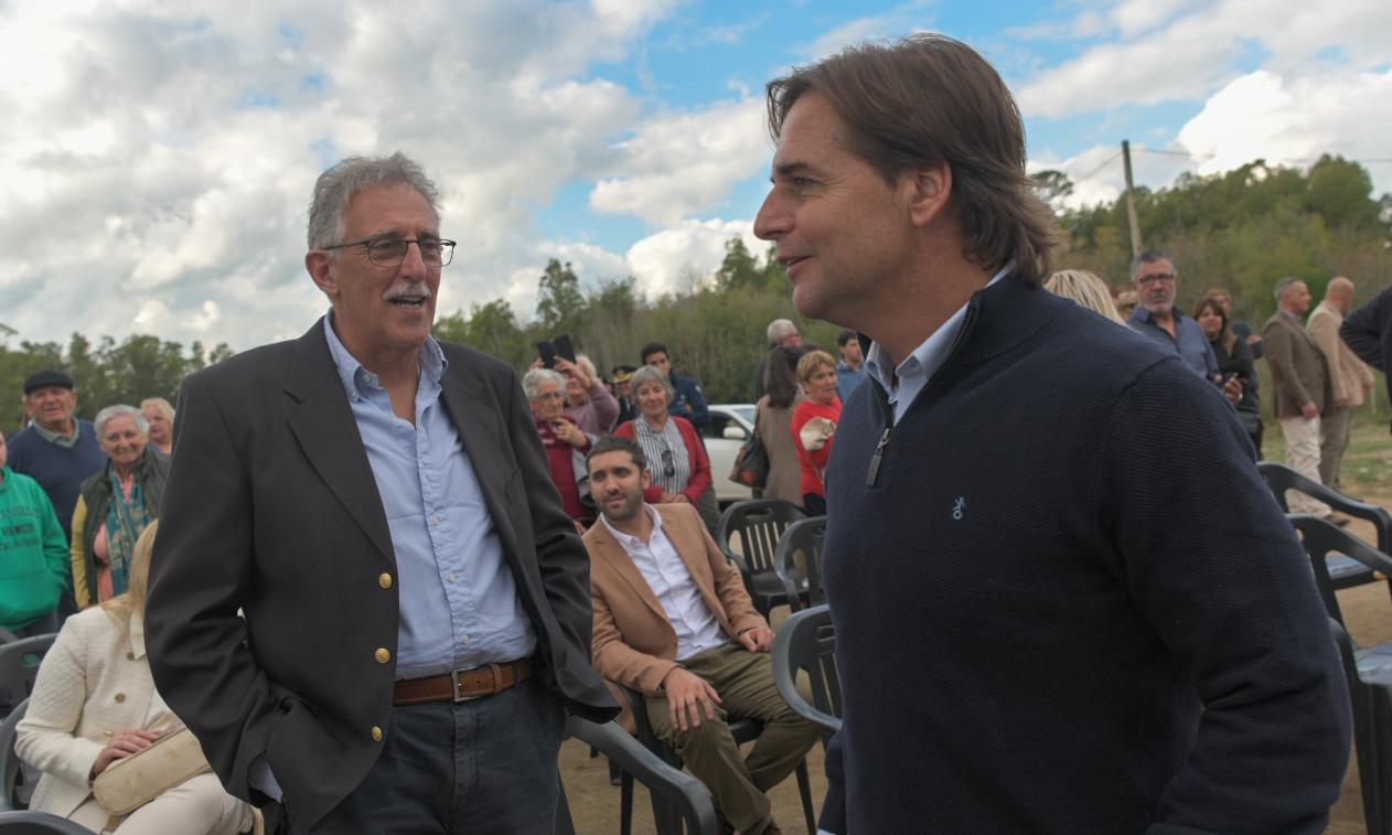El presidente Luis Lacalle Pou visitó la Escuela Agraria Trinidad 