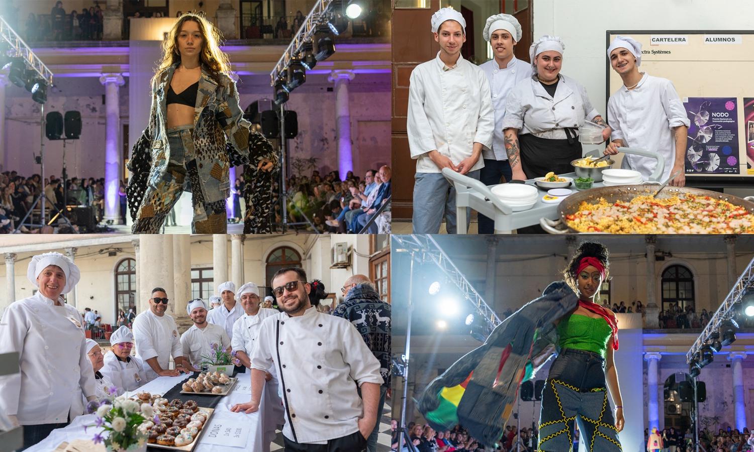 Gastronomía y vestimenta: UTU Palermo cerró el año mostrando a la comunidad el trabajo de sus estudiantes