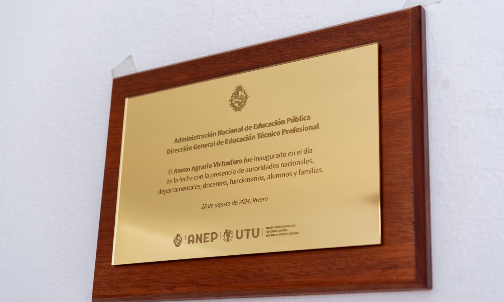 El Anexo Agrario de la Escuela Técnica de Vichadero fue inaugurado ante la comunidad educativa