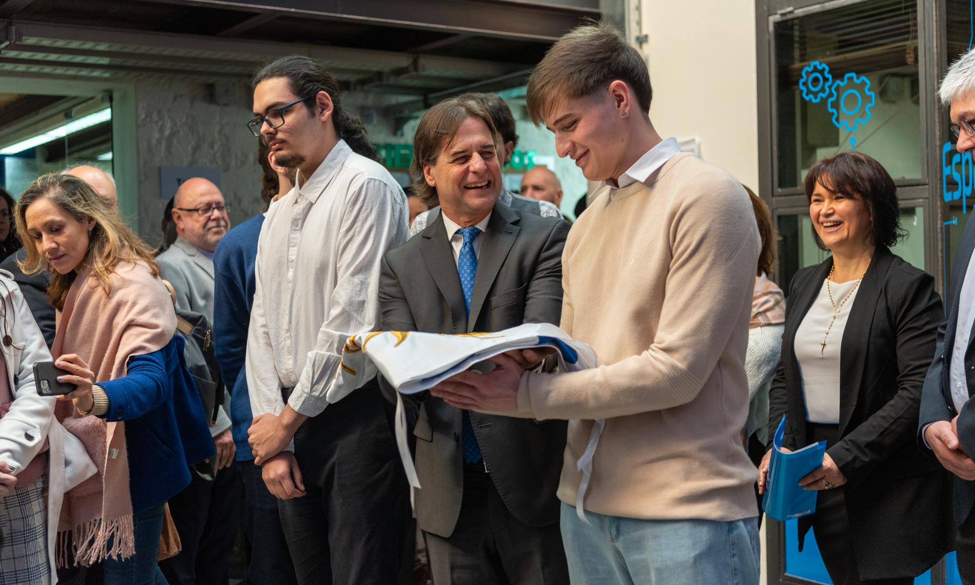 Con la presencia del presidente Luis Lacalle Pou quedó inaugurado el nuevo Instituto de Informática de UTU
