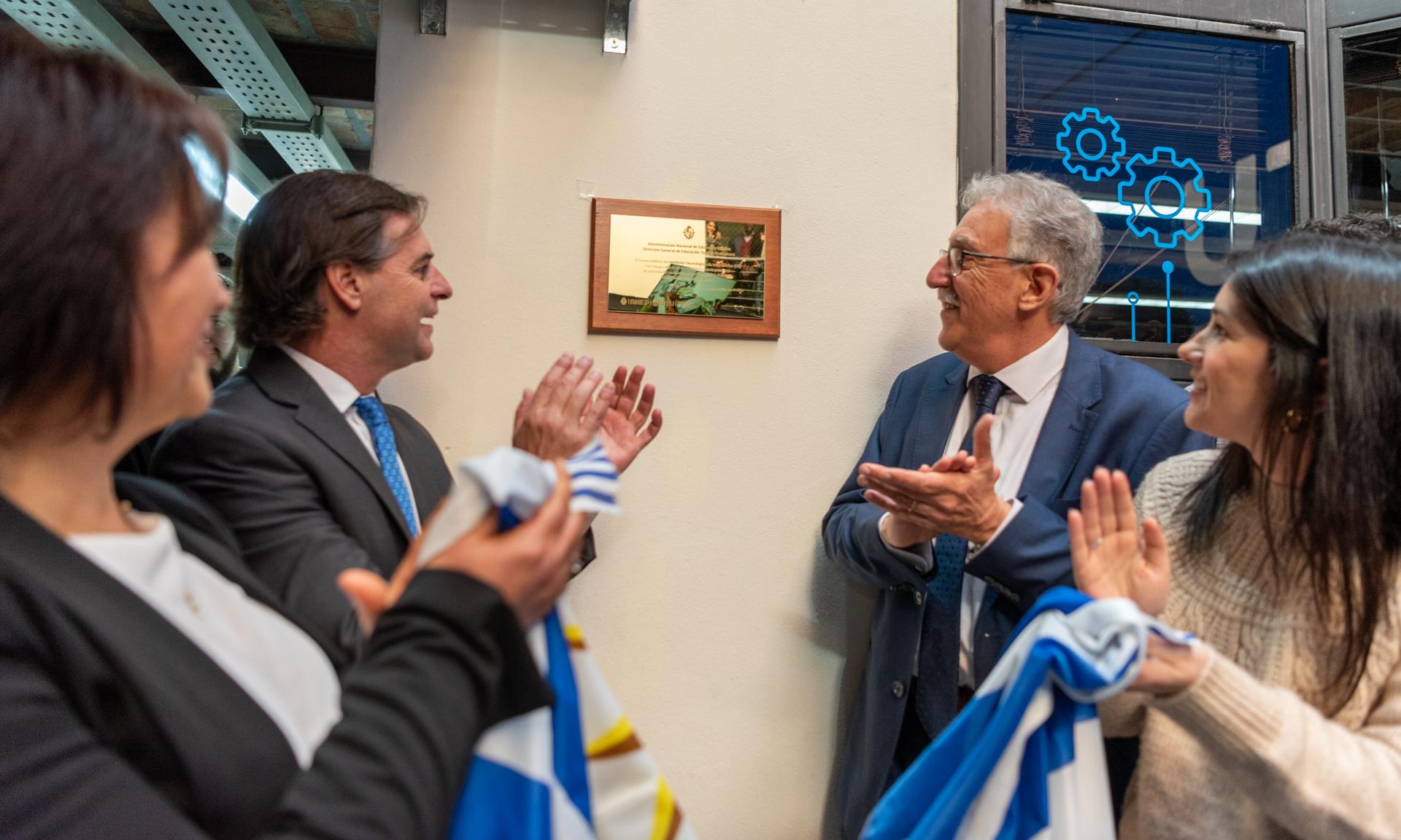 Con la presencia del presidente Luis Lacalle Pou quedó inaugurado el nuevo Instituto de Informática de UTU