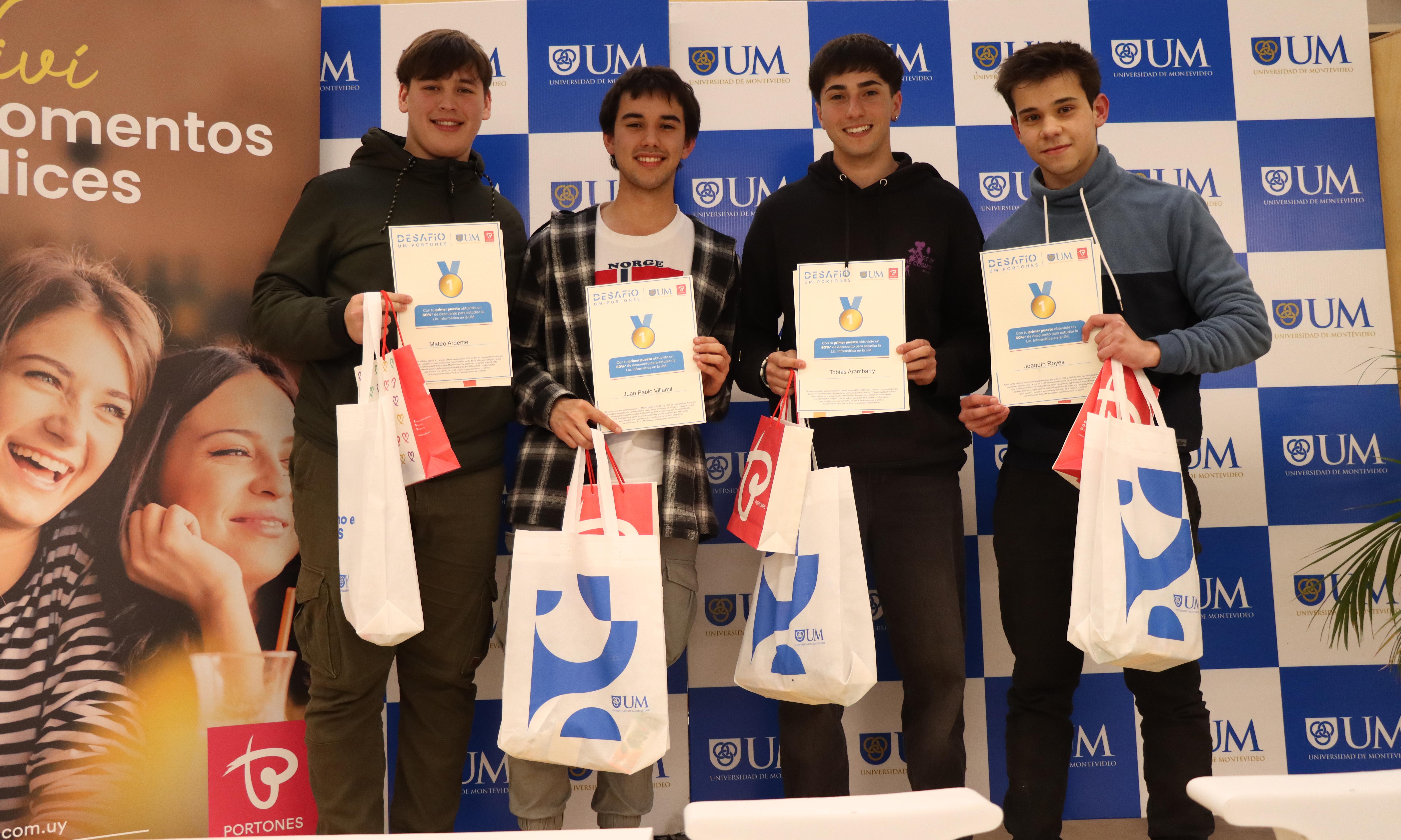 Alumnos de UTU obtuvieron el primer lugar en Desafío UM Portones