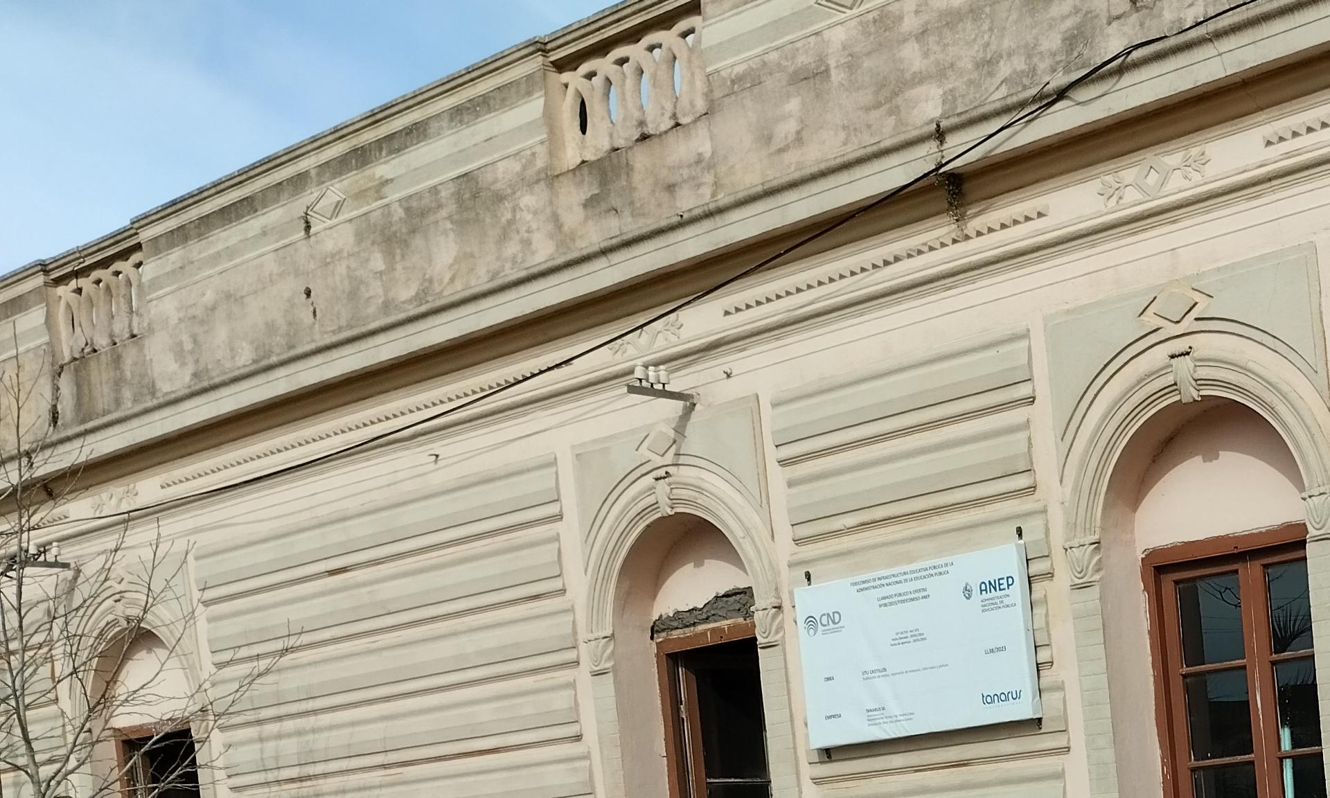 Cambios que suman: se realizan obras en la Escuela Técnica de Castillos 