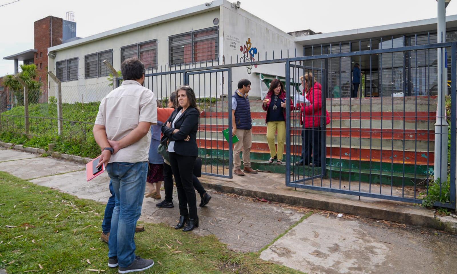 Verderese y Netto visitaron centros educativos en el oeste de Montevideo en la primera jornada de trabajo