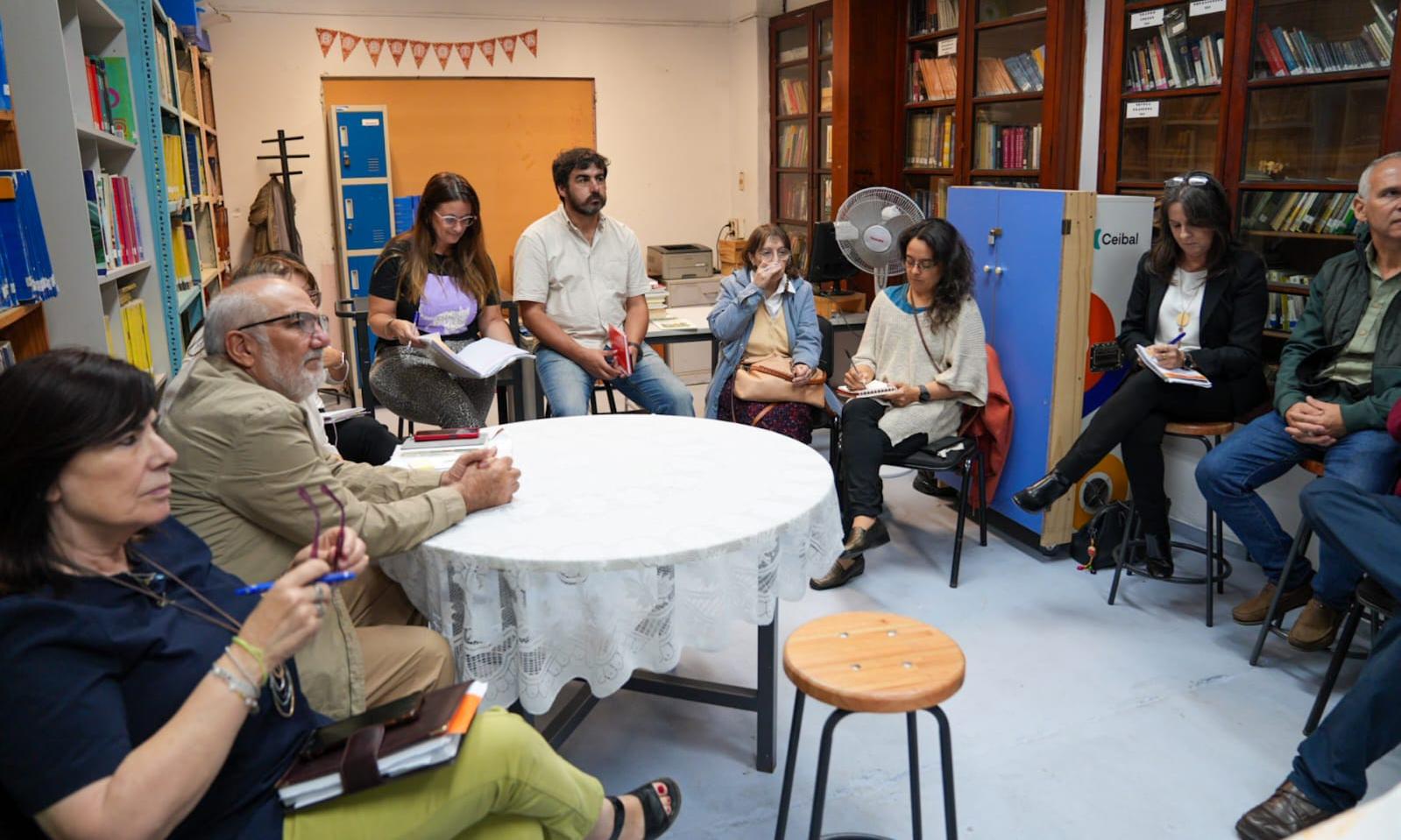 Verderese y Netto visitaron centros educativos en el oeste de Montevideo en la primera jornada de trabajo