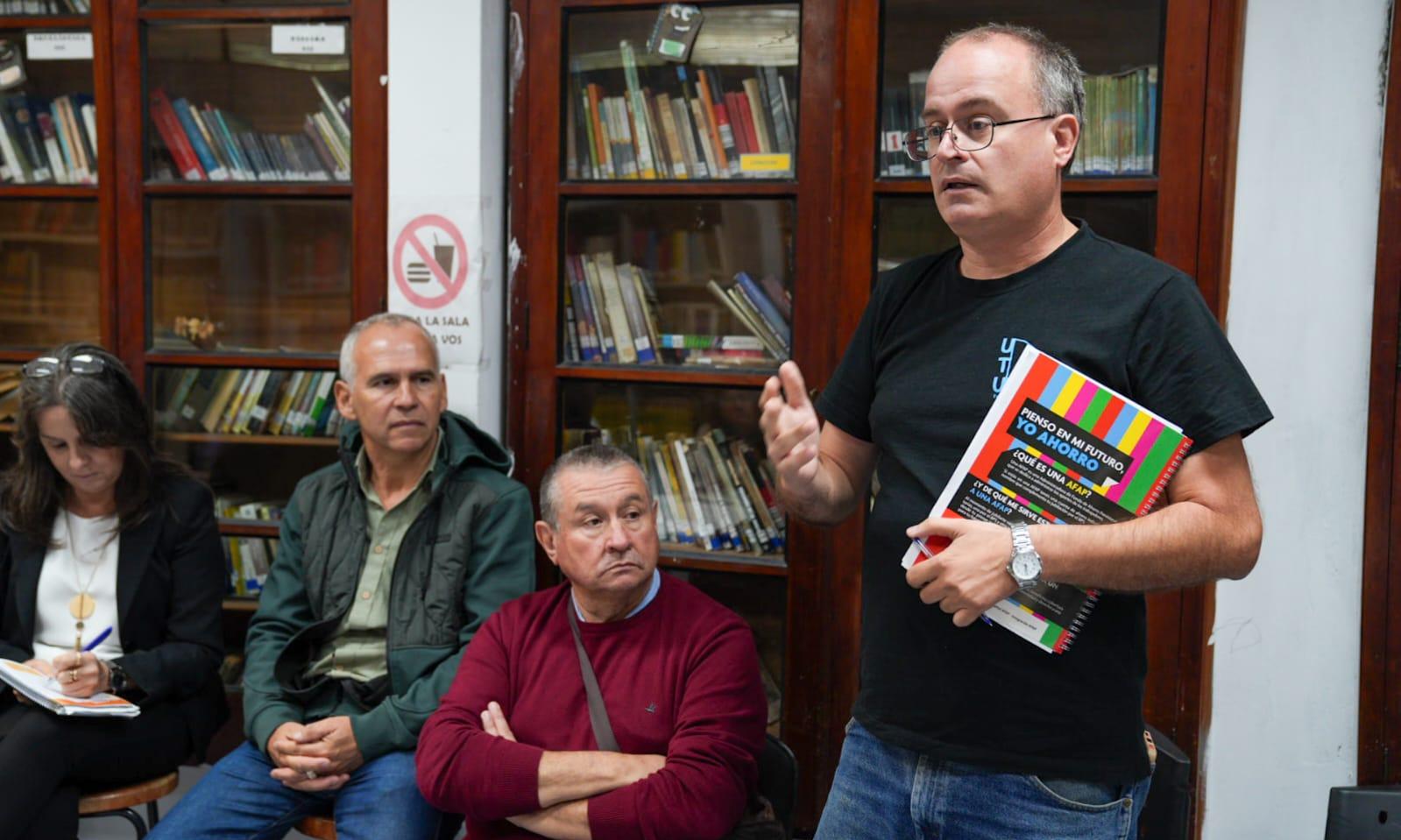 Verderese y Netto visitaron centros educativos en el oeste de Montevideo en la primera jornada de trabajo